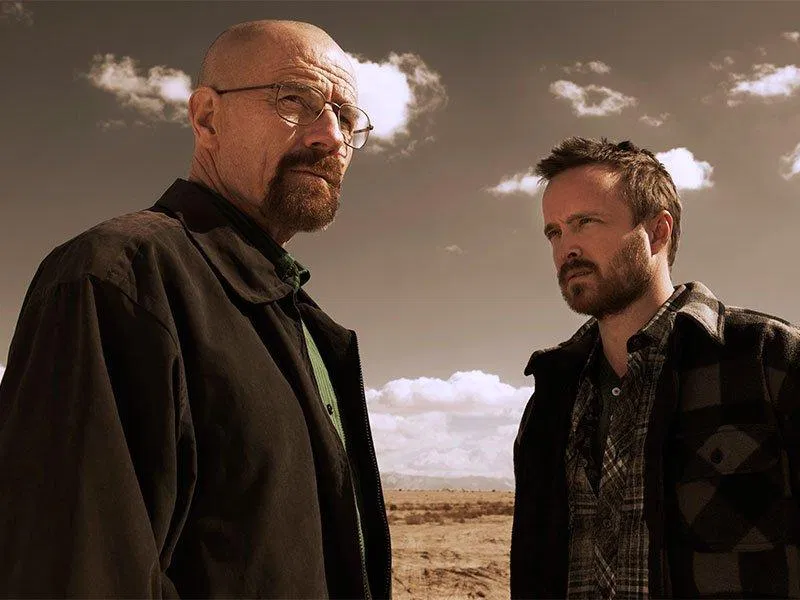 Walter White và người học sinh cũ Jesse Pinkman trong bộ phim (Nguồn: amc.com)