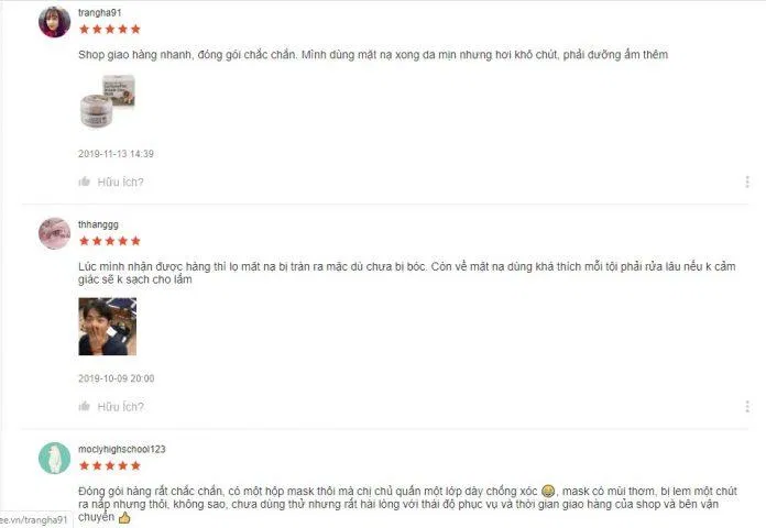 Đánh giá từ khách hàng sử dụng trên trang Shopee (Ảnh: BlogAnChoi)