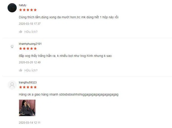 Đánh giá từ khách hàng sử dụng trên trang Shopee (Ảnh: BlogAnChoi)
