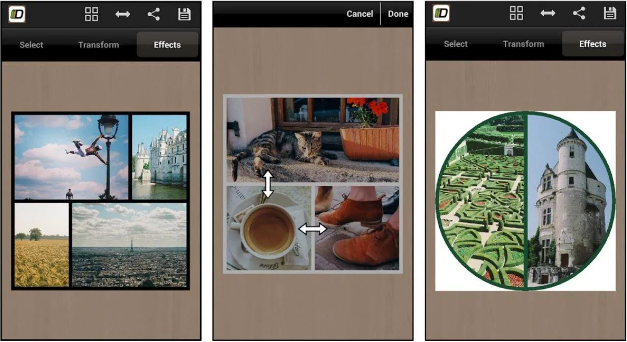 Diptic là một ứng dụng ghép ảnh đẹp với thiết kế bố cục tuyệt vời và độc đáo dip tic