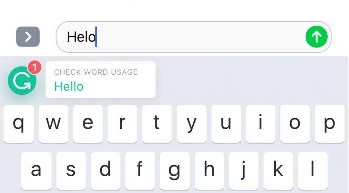 Với phiên bản cho smartphone, Grammarly sẽ tự động hiển thị lỗi ngay trên bộ gõ.