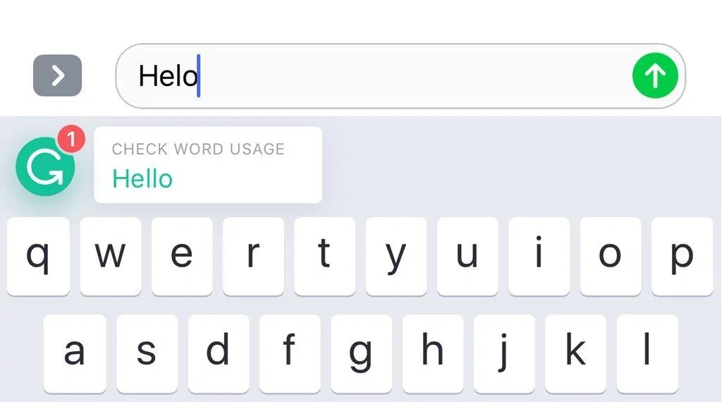Với phiên bản cho smartphone, Grammarly sẽ tự động hiển thị lỗi ngay trên bộ gõ.