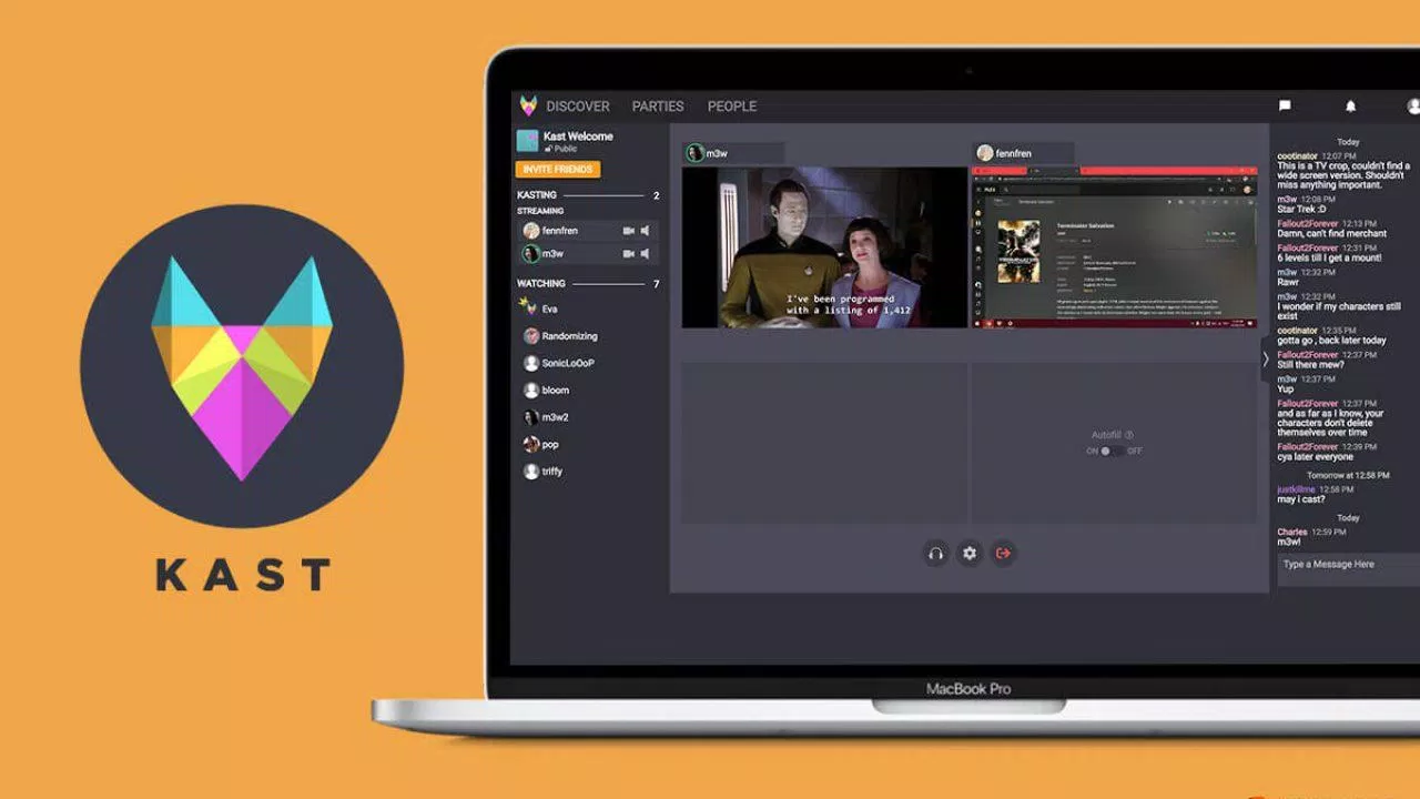 Với Kast, bạn có thể chia sẻ mọi thứ từ phim, video đến tài liệu trực tuyến kast app