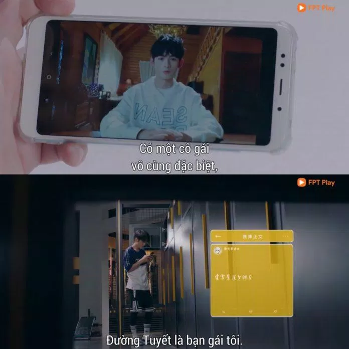 Sau khi biết Dụ Ngôn đề cập tới bạn gái mình trong clip phỏng vấn, Lê Ngữ Băng cũng ngay lập tức công khai người yêu trên mạng xã hội. (Ảnh: Internet)