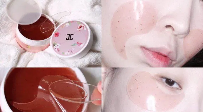 Jayjun Roselle Tea Eye Gel Patch nuôi dưỡng da sáng, đều màu và cải thiện vùng da chảy xệ mặt nạ mắt jayjun roselle