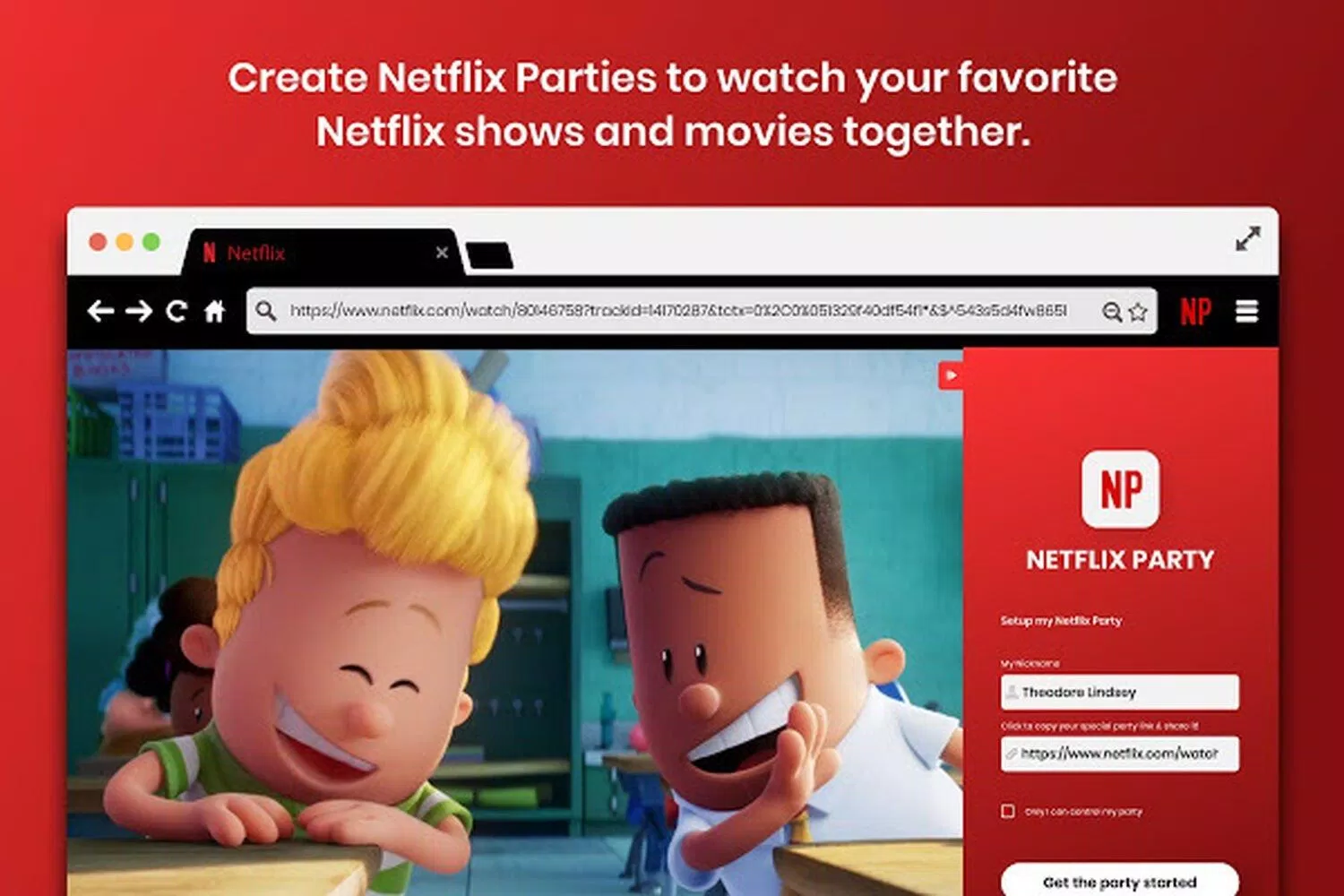 Netflix Party khiến các bộ phim trên Netflix trở nên thú vị hơn khi xem cùng bạn bè netflix party