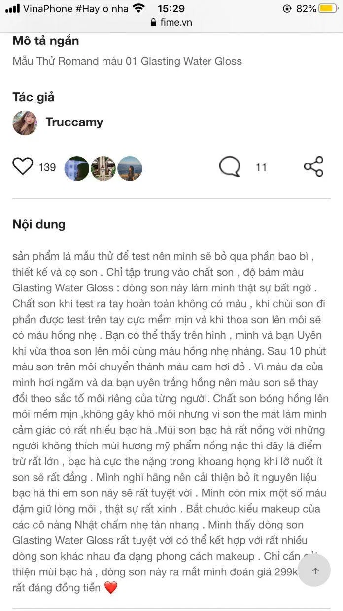 Đánh giá thực tế từ khách hàng tại fi:me (Nguồn: Fi:me) đánh giá