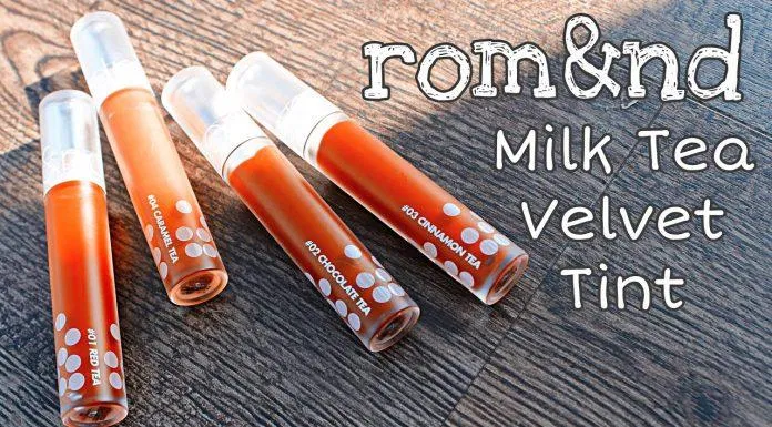Romand Milk Tea Velvet Tint có chất son mịn và mượt rất thích. (nguồn: Internet)