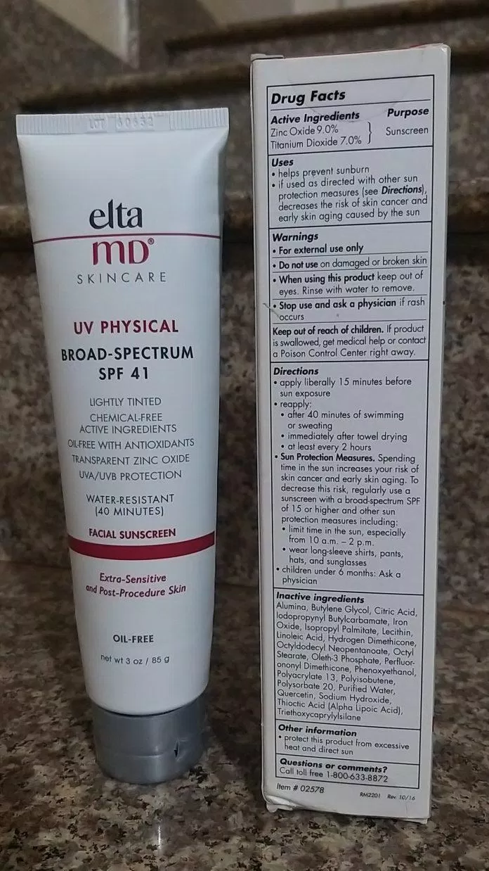 Review kem chống nắng Elta MD UV Physical Broad-spectrum SPF 41