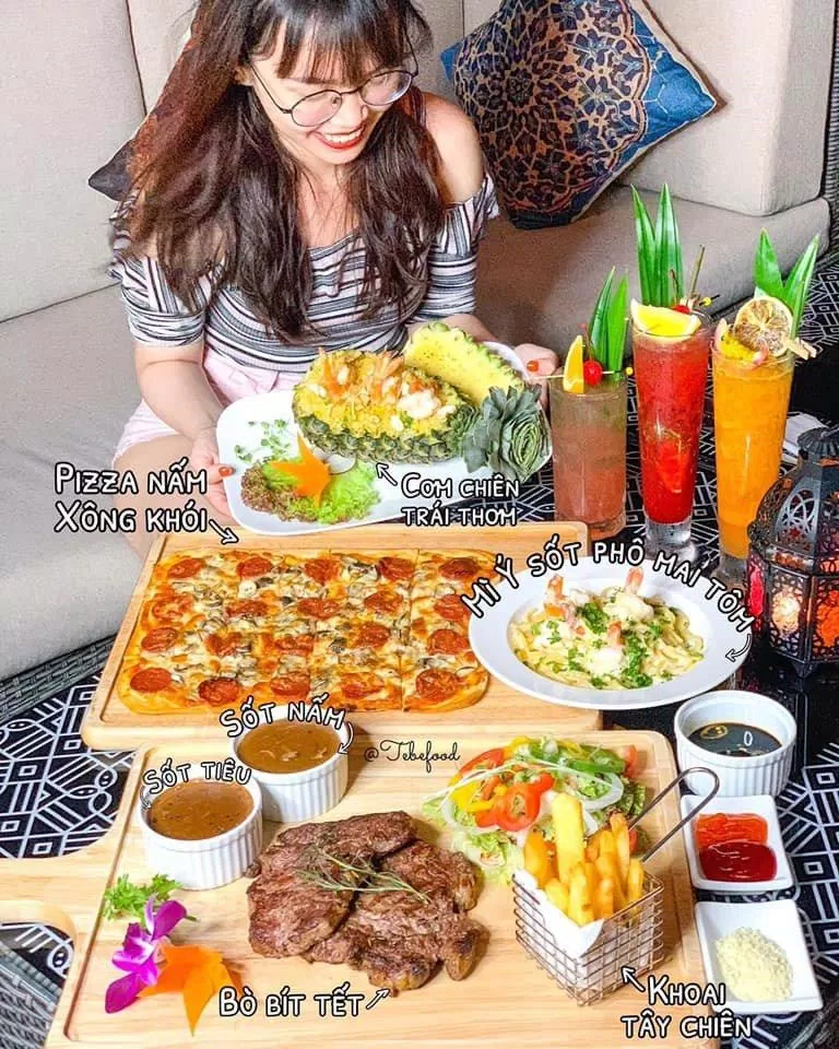 Thực đơn tại Zahrah coffee lounge & rooftop rất phong phú (Nguồn: Facebook Zahrah coffee lounge & rooftop)