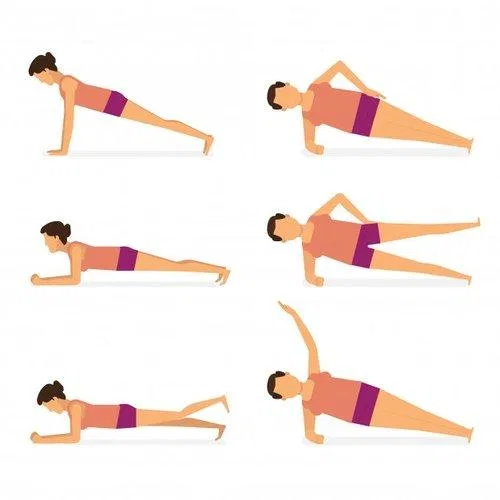 Các tư thế khác của plank - Nguồn Internet