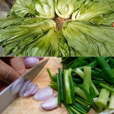 cách sơ chế rau cải