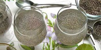 Hạt chia pha nước chanh mật ong