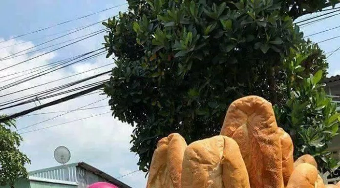 Những xe bánh mì khổng lồ này xuất hiện nhiều ở An Giang, gây xôn xao dư luận. (Nguồn: Internet)