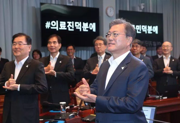 Tổng thống Moon Jae In cũng tham gia chiến dịch này (Nguồn: Internet)