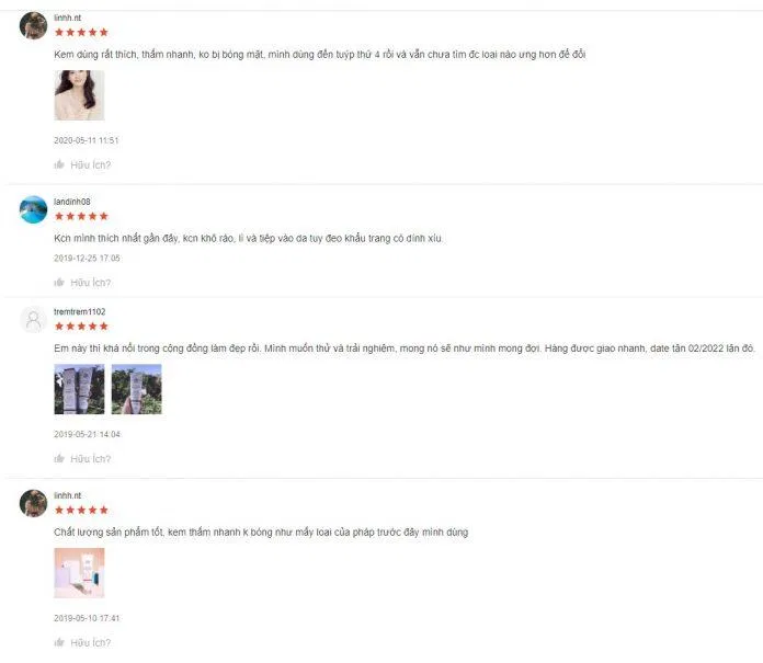 Đánh giá của khách hàng trên Shopee về kem chống nắng Elta MD UV Physical Broad-spectrum SPF 41 (Nguồn: BlogAnChoi) Đánh giá của khách hàng trên Shopee về kem chống nắng Elta MD UV Physical Broad-spectrum SPF 41 (Nguồn: BlogAnChoi)