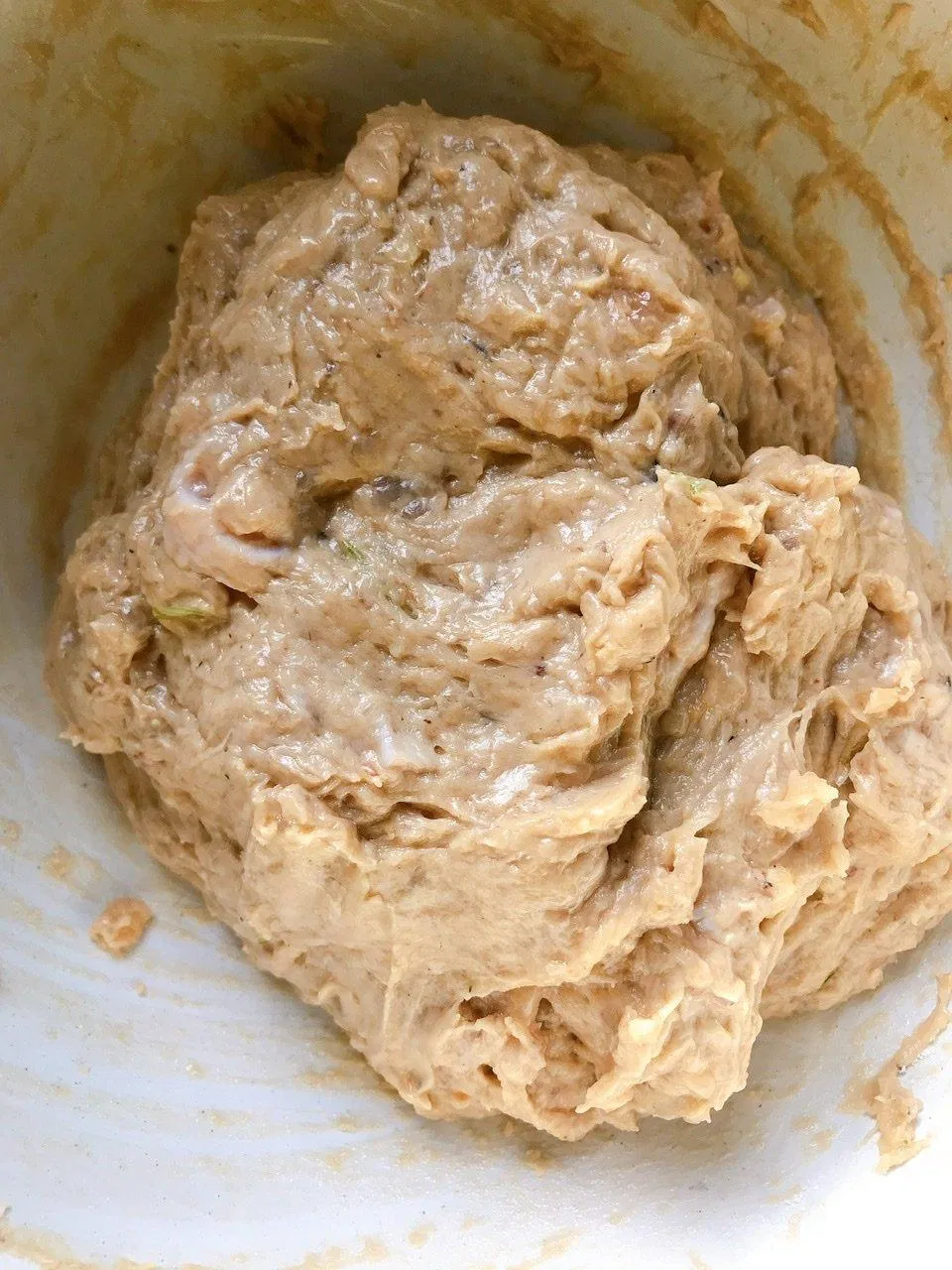 Hỗn hợp thịt xay, tôm bằm và hành tỏi Hỗn hợp thịt xay, tôm bằm và hành tỏi