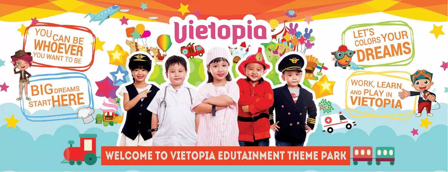 Khu vui chơi giáo dục & hướng nghiệp Vietopia (Nguồn : Vietopia) Khu vui chơi giáo dục & hướng nghiệp Vietopia (Nguồn : Vietopia)