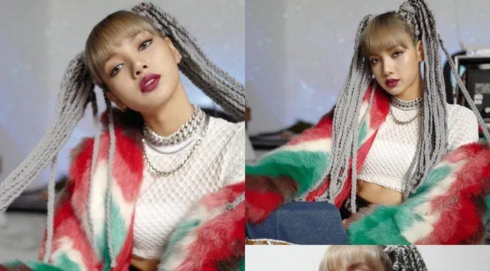 Lisa hóa chú tắc kè hoa sặc sỡ trong "Kill this love" (Nguồn: Internet)