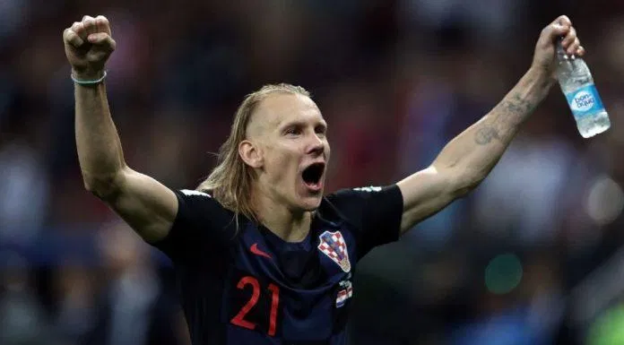 Domagoj Vida trong màu áo đội tuyển Croatia. Ảnh: Internet