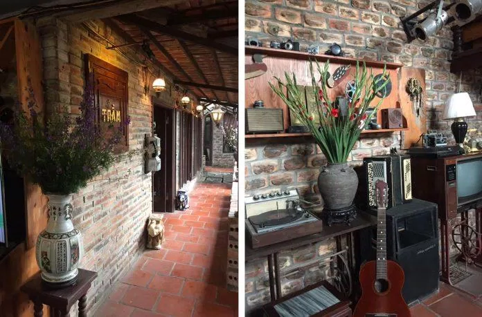 Quán cafe phong cách cung đình Việt cổ. (Ảnh: Internet)