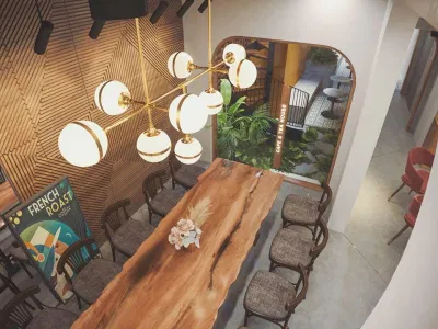 Thiết kế quán cafe khá đẹp, nhiều góc sống ảo. (Ảnh: Internet)