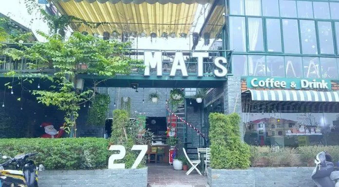 Mặt tiền của quán cafe Mats Coffee and More. (Ảnh: Internet)