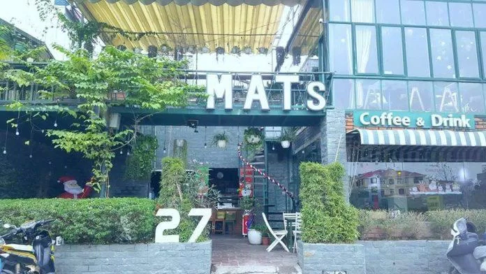 Mặt tiền của quán cafe Mats Coffee and More. (Ảnh: Internet)