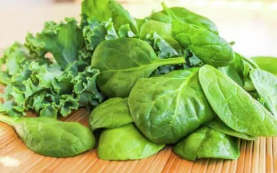 Rau lá xanh chữa thiếu máu não