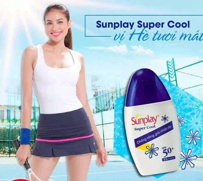 Người mẫu, Hoa hậu Phạm Hương là đại sứ thương hiệu rất thành công của Sunplay trong một thời gian dài.  (Ảnh: internet)