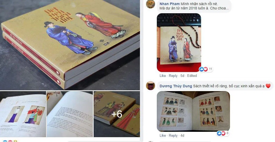 Cảm nhận đầu tiên của độc giả luôn là sách rất đẹp, rất xịn. (Ảnh: Internet)