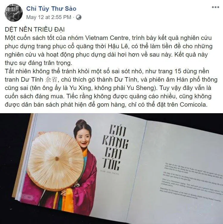 Quan điểm chung của mọi độc giả khi đọc Dệt Nên Triều Đại đều là đáng mua và nên mua. (Ảnh: Facebook)
