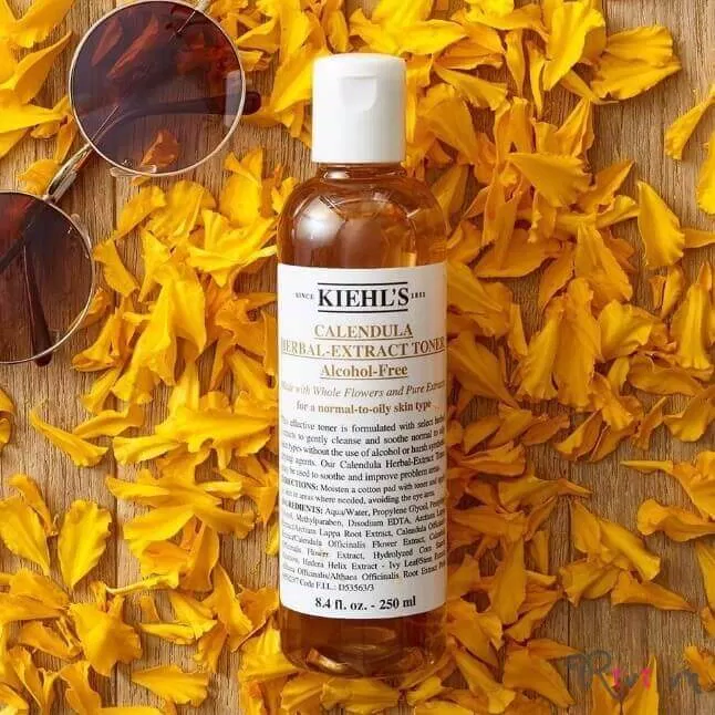 Toner Hoa cúc Kiehl's có thành phần chính là hoa cúc (Nguồn: Internet) Review-Toner-hoa-cuc-Calendula Herbal-Extract-Toner-Alcohol-Free-sieu-dinh-dam-cua-Kiehl’s11