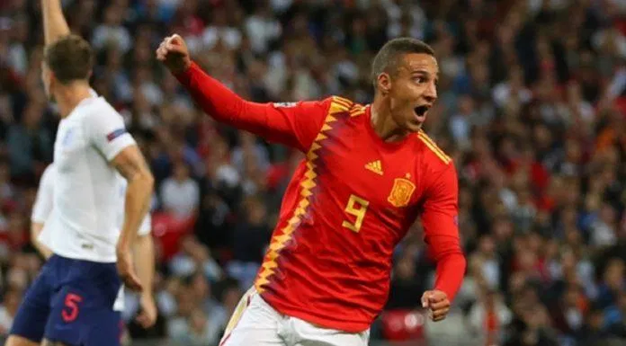 Rodrigo Moreno trong màu áo ĐT Tây Ban Nha Rodrigo Moreno trong màu áo ĐT Tây Ban Nha