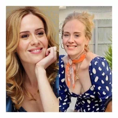 Adele và Sarah giống nhau như đúc - Nguồn Internet