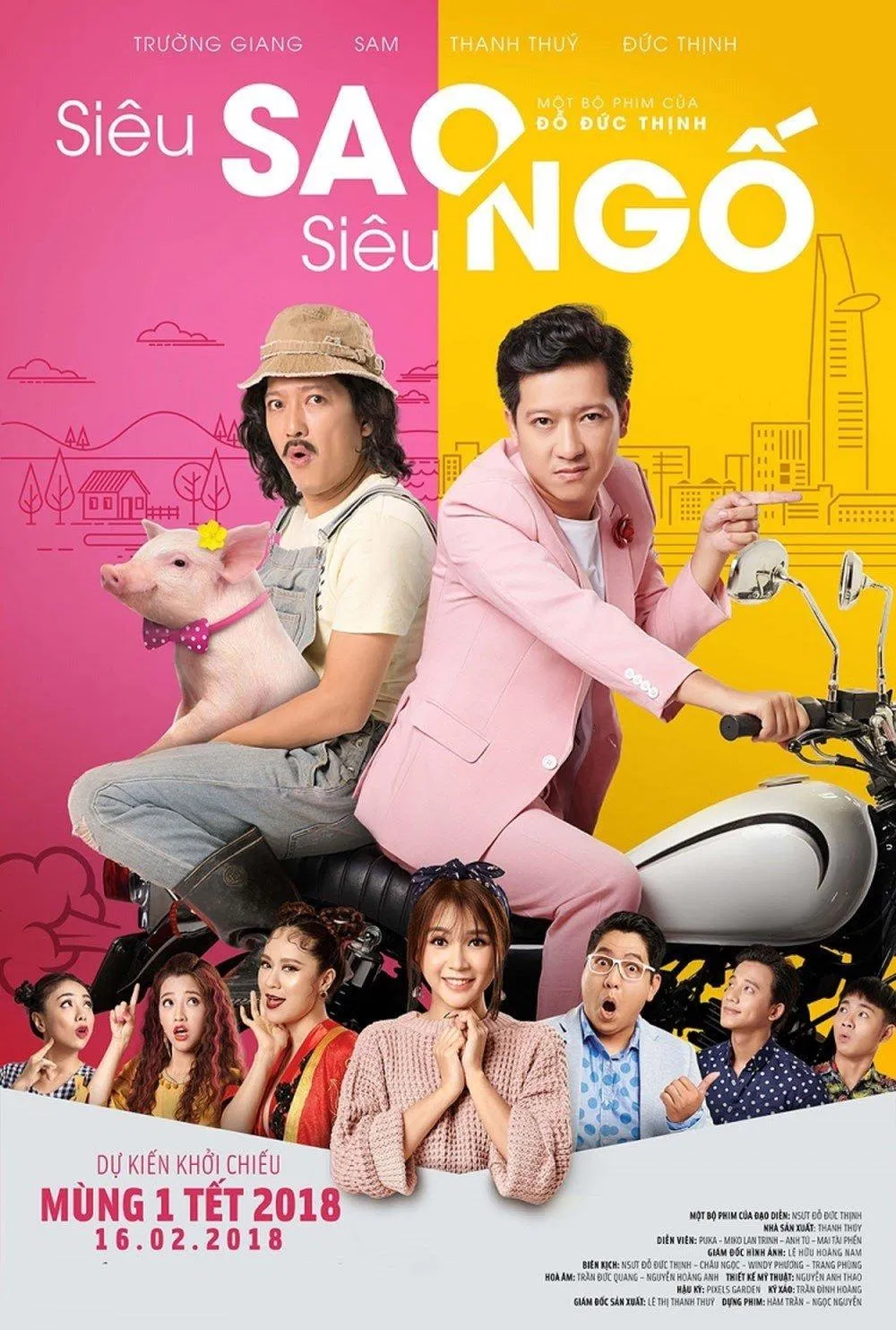 Poster phim Siêu Sao Siêu Ngố. (Ảnh: Internet)