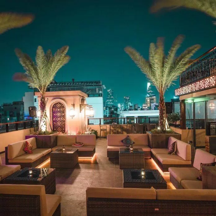 Zahrah Coffee Lounge & Rooftop như một ốc đảo ở Trung Đông (Nguồn: Facebook Zahrah Coffee Lounge & Rooftop)
