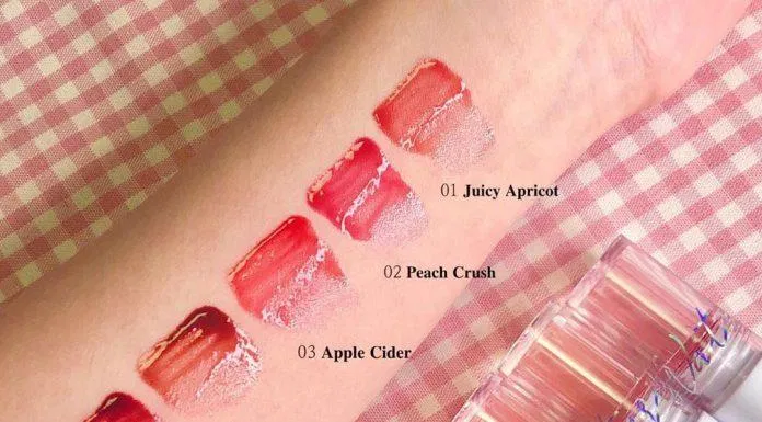 Chất son của Eglips Water Glaze Tint lỏng, có độ trong suốt như nước. (nguồn: Internet)
