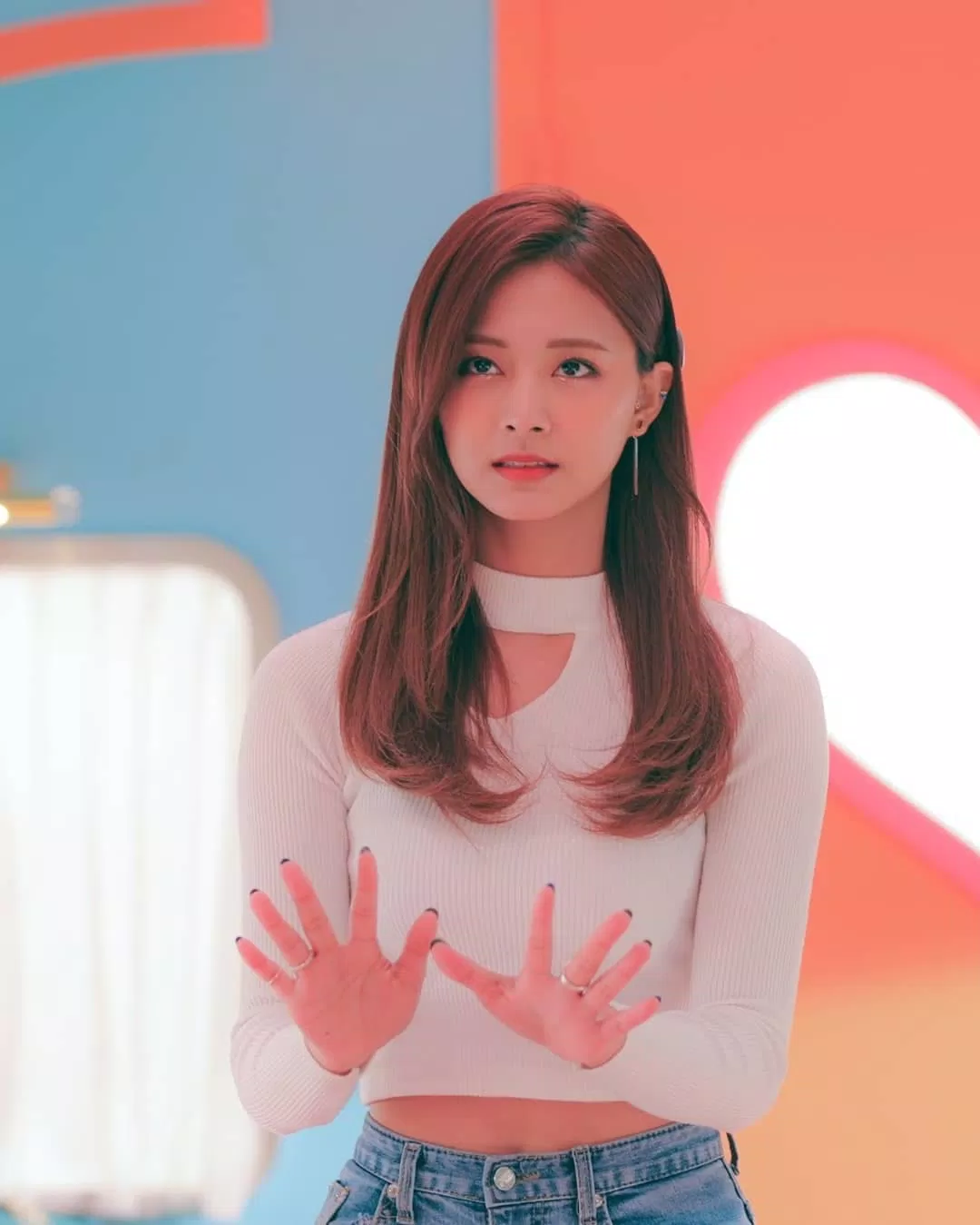 Kiểu tóc của Tzuyu thời Heart Shaker