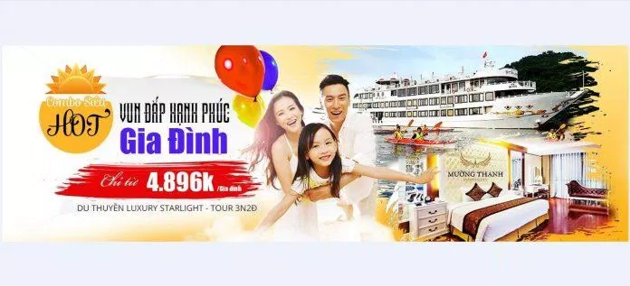 Combo "Vun đắp hạnh phúc gia đình" của Oriental Sails và khách sạn Mường Thanh Quảng Ninh (Nguồn: Oriental Sails)