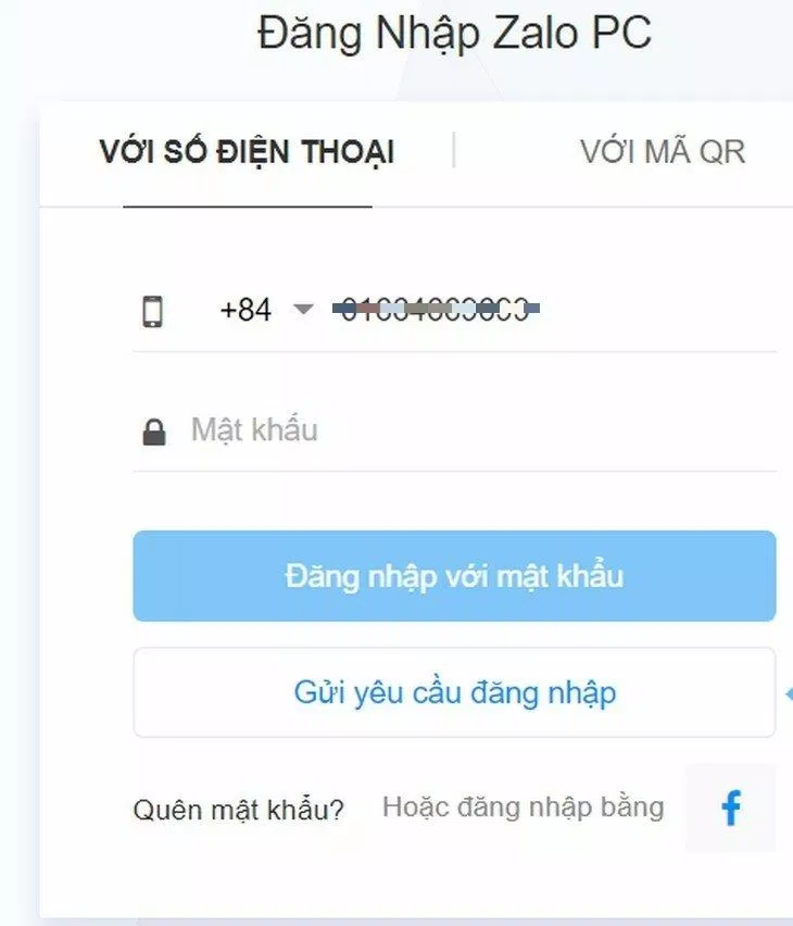 Chọn Gửi yêu cầu đăng nhập. Ảnh: internet