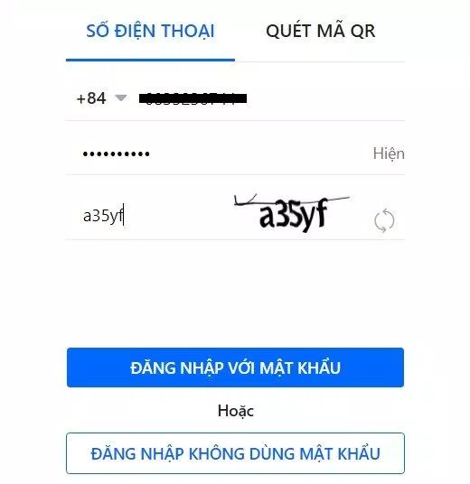 Giao diện đăng nhập của ứng dụng. Ảnh: internet