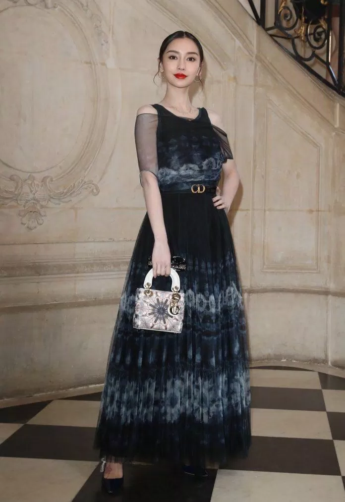 Baby tại show Dior tháng 2/2018 tại Tuần lễ thời trang Paris (Nguồn: Internet)