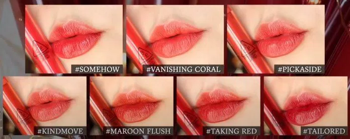 7 màu son ngọt ngào của Flash Lip Tint (Nguồn: Luchina)