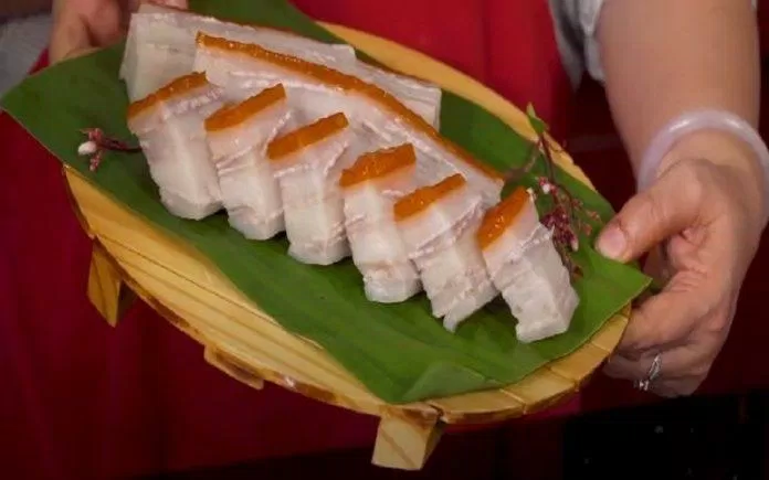 Bánh da lợn heo quay ăn mềm dẻo, vừa ngọt vừa bùi (Nguồn: Bếp Cô Minh)