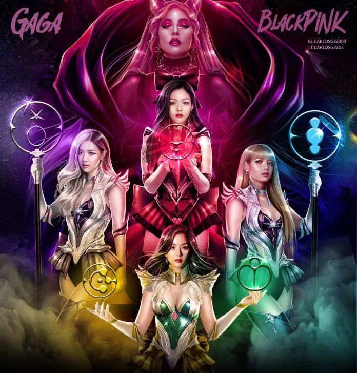 Fan hâm mộ đã tự tay edit poster "Sour Candy" đinh thế này đây (Nguồn: Internet)