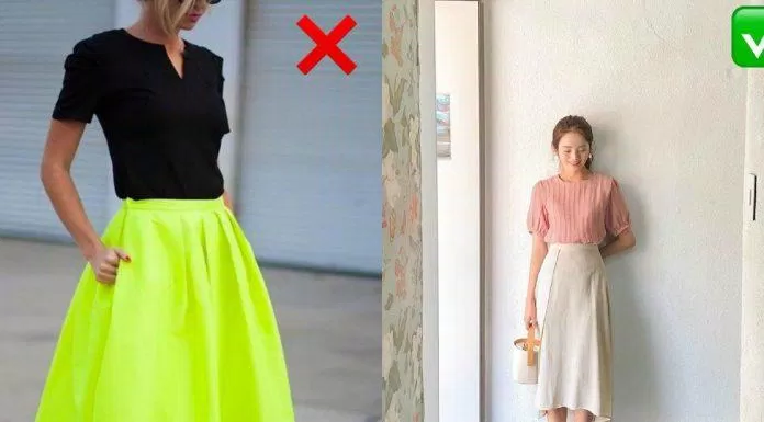 Chân váy màu neon đã lỗi mốt trong những năm gần đây (ảnh: internet)
