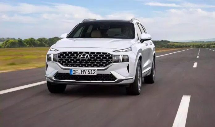 Mặt trước của Santa Fe mới.