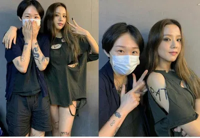 Loạt ảnh hậu trường cận cảnh hình xăm của Jisoo (Nguồn: Internet) Loạt ảnh hậu trường cận cảnh hình xăm của Jisoo (Nguồn: Internet)