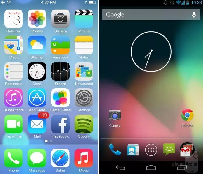 Người dùng có thể tương tác với các ứng dụng trên màn hình chính của thiết bị Android.